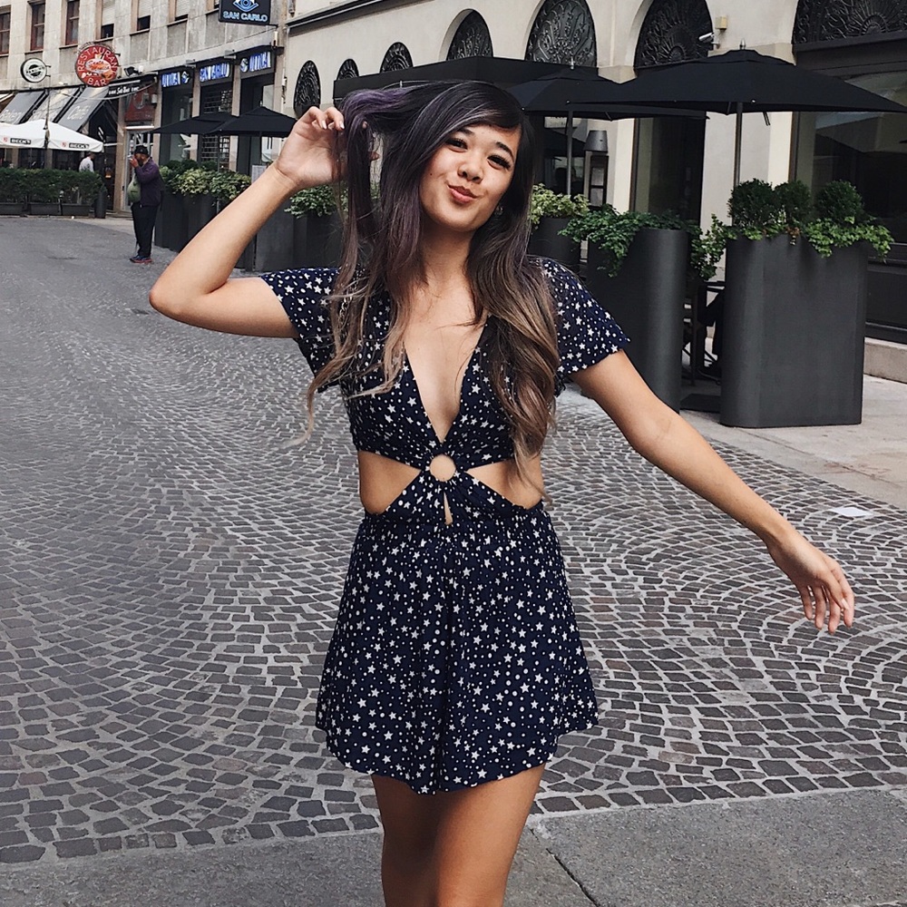 LF Star Cutout Romper